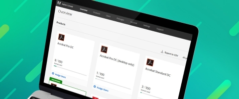 Gestisci e distribuisci Adobe Acrobat DC con pochi clic