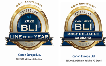 Buyers Lab (BLI)  AWARDS - Canon imageRUNNER ADVANCE